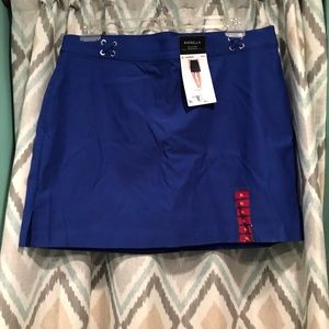 Rafaella Brand New Womans Skort Elastic Waist Blue Size XL